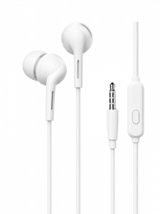 Орбита OT-ERG62 Белые наушники-гарнитура (3.5мм)